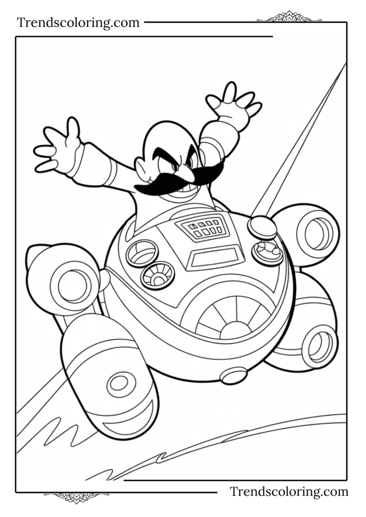 Dr. Robotnik in His Egg Mobile