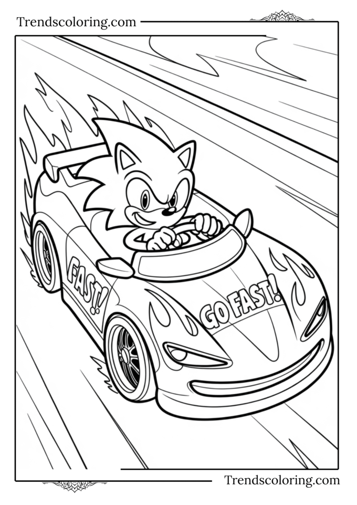 Sonic Collecting Golden Rings