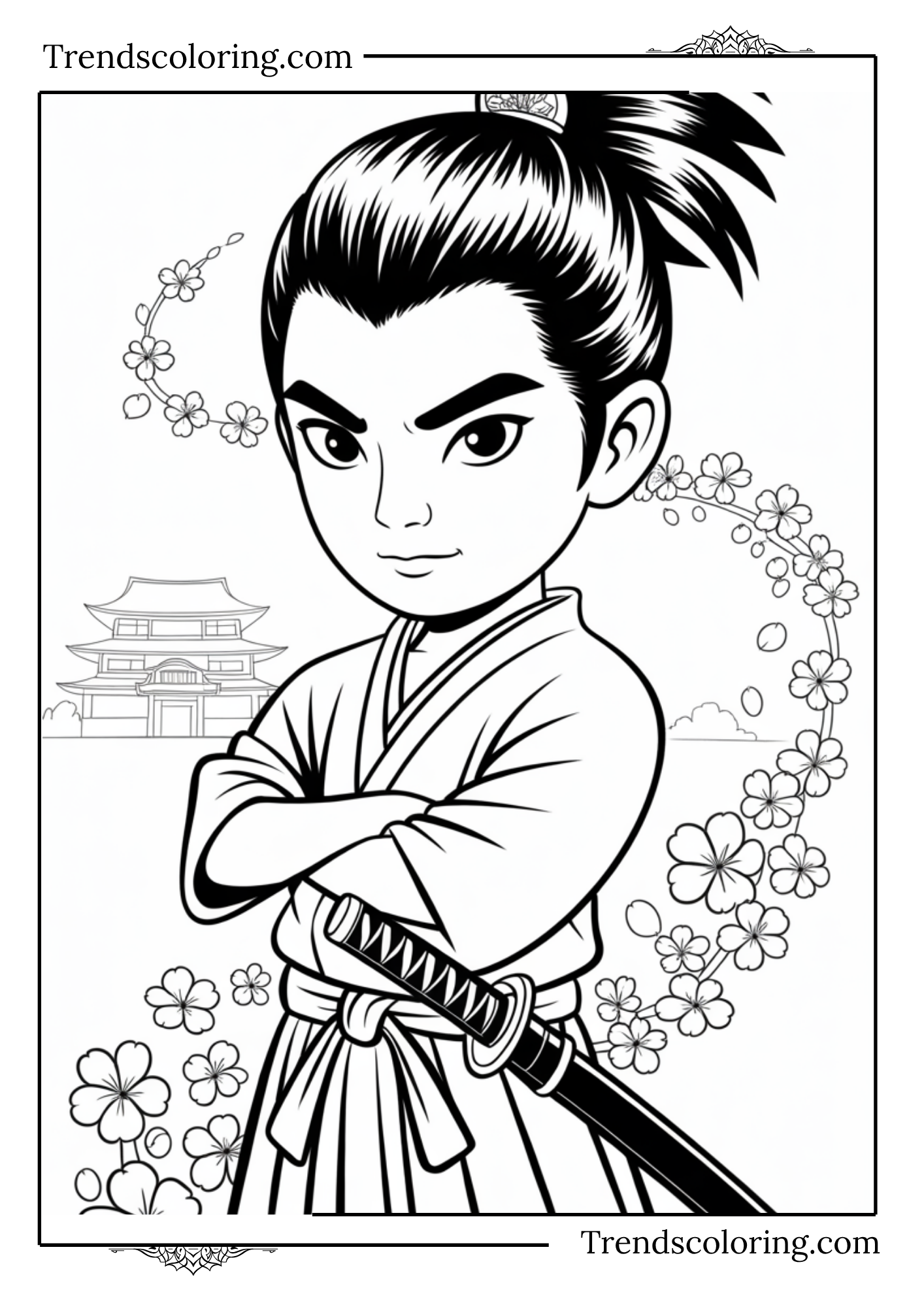 Stoic Samurai Portrait