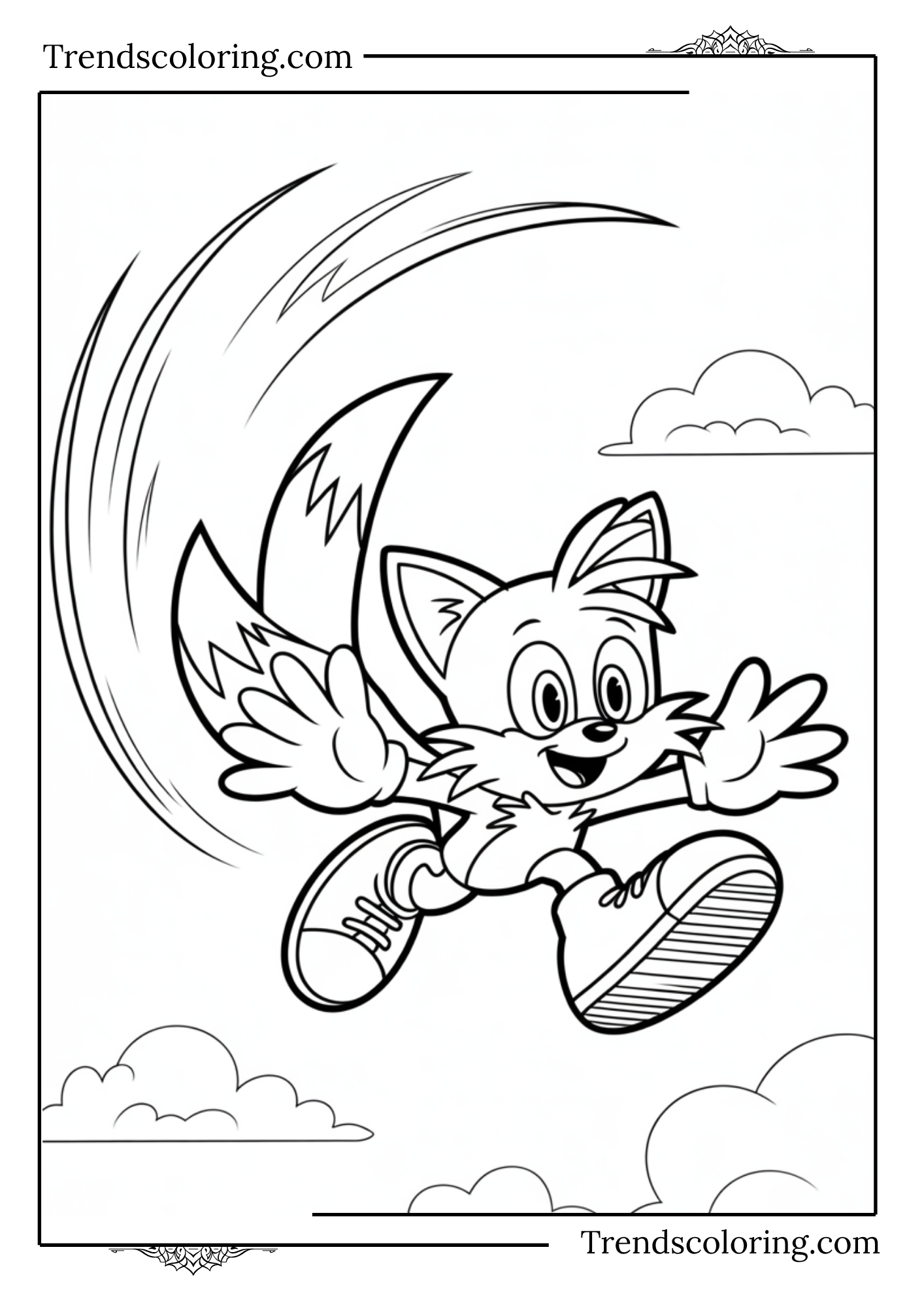 Tails Flying with Twin Tails
